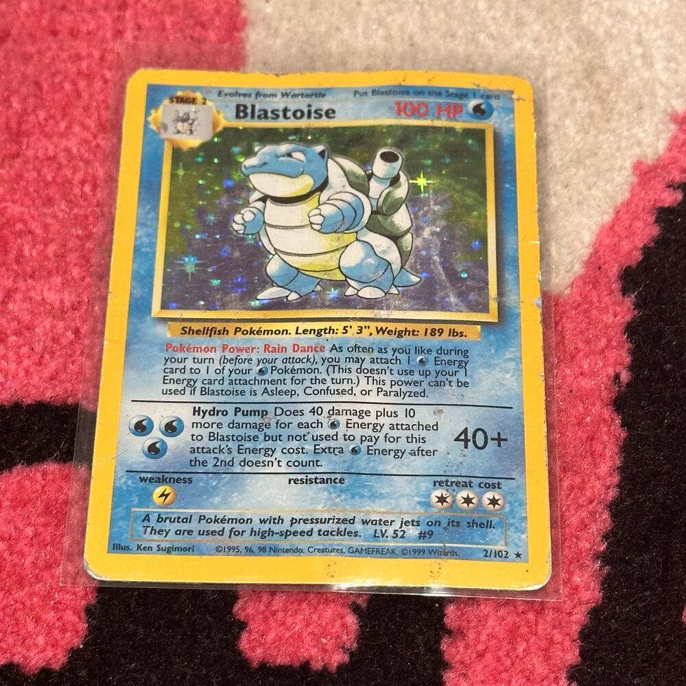 Blastoise #2 – Pokémon TCG Base Set – As Pictured PSA 1